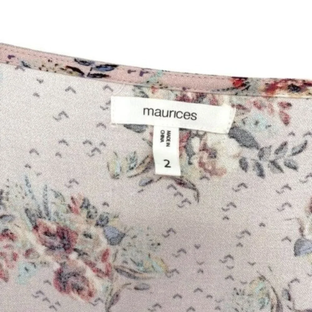 Maurices Plus Size Floral Boho Peasant Top - Picture 5 of 12